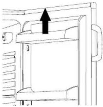 ZANUSSI ZRA226CWO - Pozitionarea rafturilor de pe uşă - 1