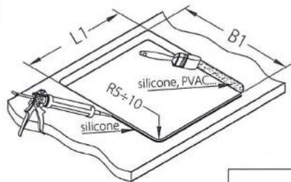 L1 B1 RS÷10 silicone, PVAC silicone