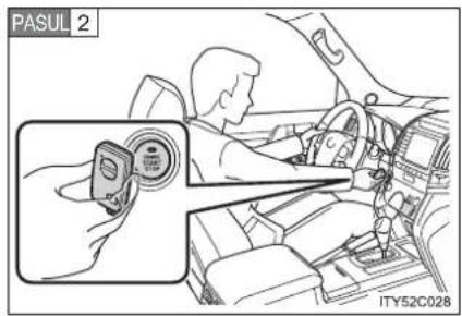 TOYOTA Land Cruiser 200 (2012) - Schimbarea modurilor butonului „Start & Stop” și pornirea motorului - 1
