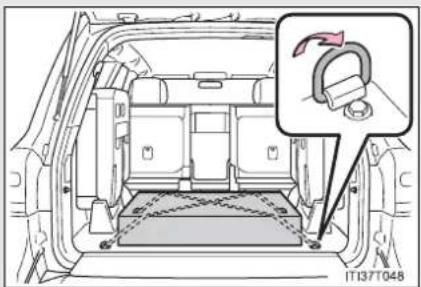 TOYOTA Land Cruiser 200 (2012) - Cârlige de amarare încărcătură - 1
