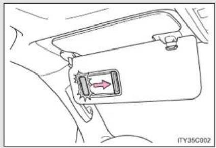 TOYOTA Land Cruiser 200 (2012) - Oglinda de pe parasolar - 1