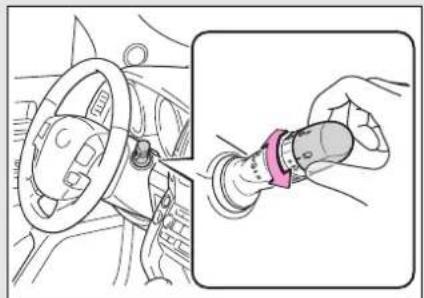 TOYOTA Land Cruiser 200 (2012) - 2-3. Actionarea luminilor și stergătoarelor Ştergător și spălător de lunetă - 1