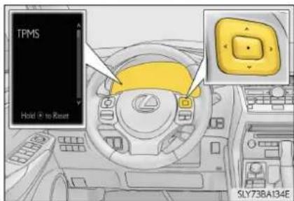 TPMS Hold 5 to Reset SLY738A134E