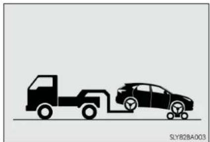 LEXUS NX 300h (2014) - Tractarea cu un camion de tractare, cu roțile ridicate de la sol - 2