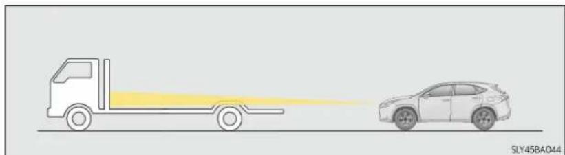 LEXUS NX 300h (2014) - Când senzorul poate să nu detecteze corect viteza autovehiculului din față - 1