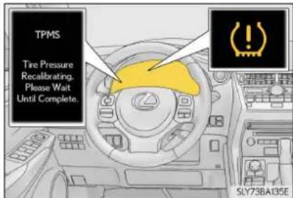 LEXUS NX 300h (2014) - Cum se initializează sistemul de avertizare presiune în anvelope - 4