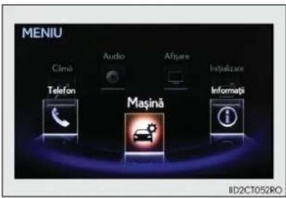 MENIU Cimă Audio Afgare Ințălizare Telefon Mașină Informații ID2CT052RO