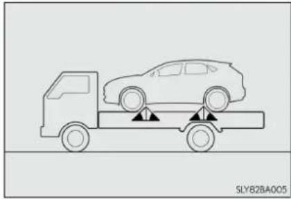 LEXUS NX 300h (2014) - Folosirea unui camion de tractare cu platformă - 2
