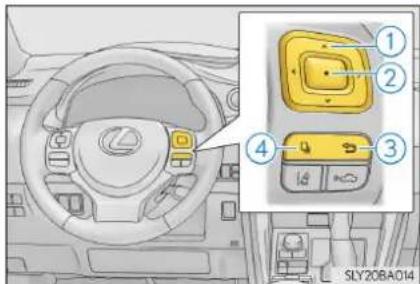 LEXUS NX 300h (2014) - Utilizarea butoanelor indicatoarelor - 1