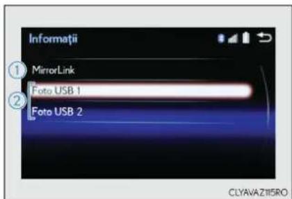 Informații 1 MirrorLink 2 Foto USB 1 Foto USB 2 CLYAVAZI15RO