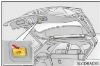 LEXUS NX 300h (2014) - Readucerea poziției de oprire automată a hayonului la setările inițiale (autoturisme cu hayon actionat electric) - 1