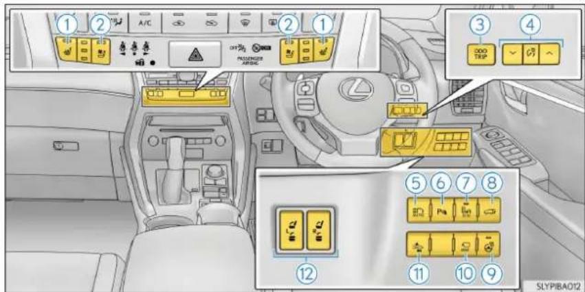 ① ② A/C ② ① 3 ④ 300 TEP 5 6 7 8 12 11 10 9 SLYPIBAO12