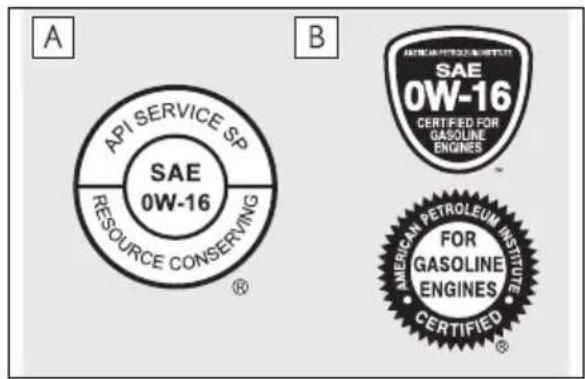 A API SERVICE SP SAE 0W-16 RESOURCE CONSERVING ® B AMERICAN PETROLEUM INSTITUTE SAE 0W-16 CERTIFIED FOR GASOLINE ENGINES AMERICAN PETROLEUM INSTITUTE FOR GASOLINE ENGINES CERTIFIED