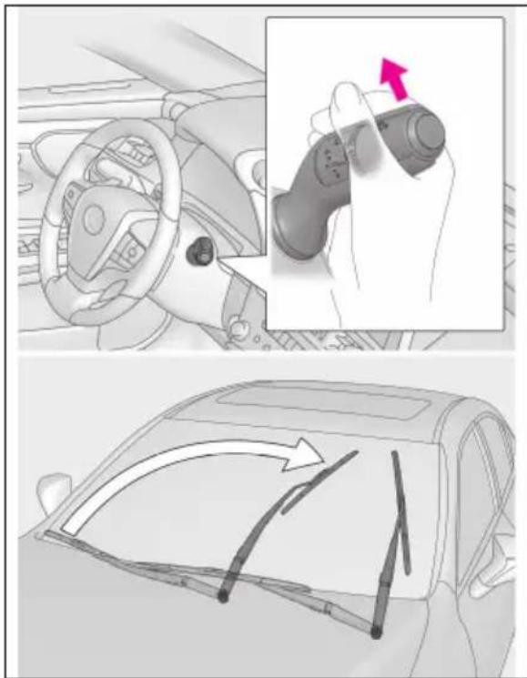 LEXUS ES 200 (2022) - Ridicareaștergătoarelorînpozitiade service - 1