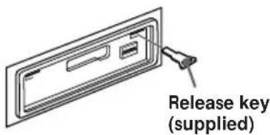 Release key (supplied)
