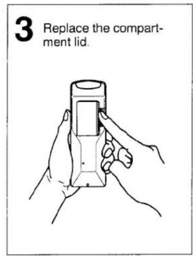 3 Replace the compartment lid.