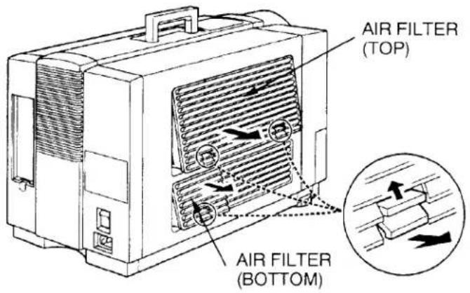 AIR FILTER (TOP) AIR FILTER (BOTTOM)