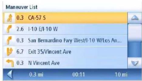 Maneuver List 0.3 CA-57 S 2.6 I-10 E/I-10 W 0.3 San Bernardino Fwy West/I-10 W/Los An... 6.7 Exit 35/Vincent Ave 0.3 N Vincent Ave 0.3 mi 00:11 10 mi