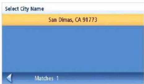 Select City Name San Dimas, CA 91773 Matches 1