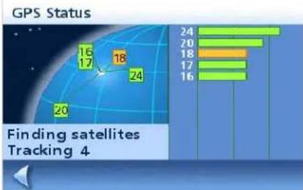 MAGELLAN Maestro 4220 - GPS Status Screen - 1