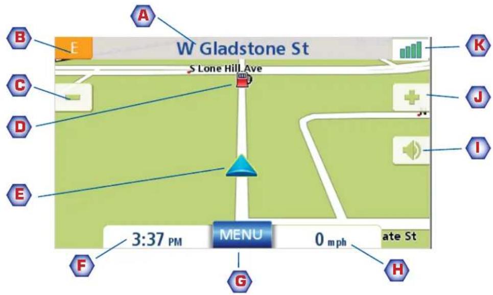 W Gladstone St S Lone Hill Ave 3:37 PM MENU 0 mph ate St
