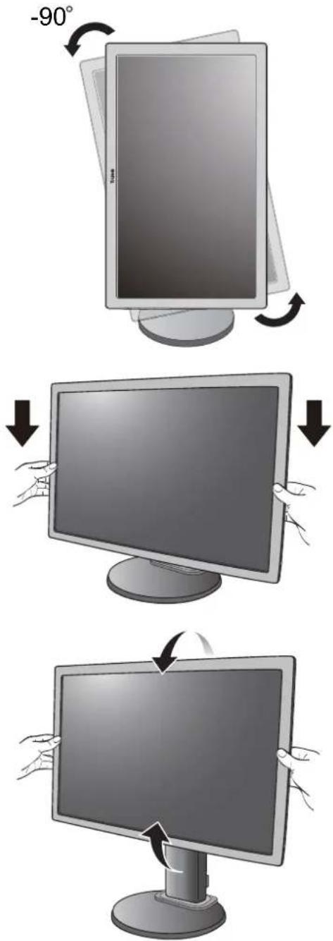 BENQ GL2251M - How to attach the monitor base - 7