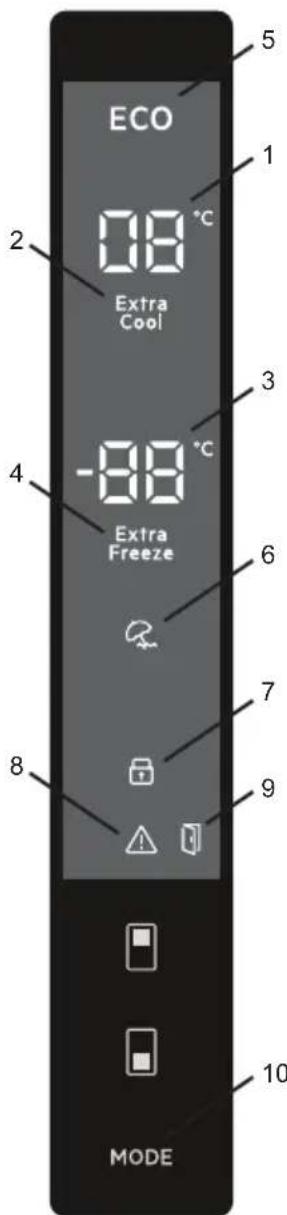 AEG LNT7ME46W2 - Ekran ve Kontrol Paneli - 1