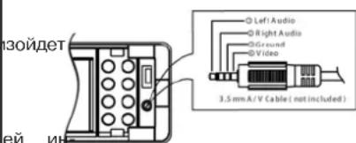 3.5 mm A/V (able (not included))