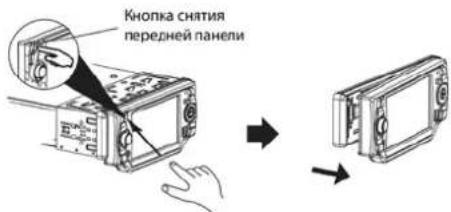 Кнопка снятия передней панели