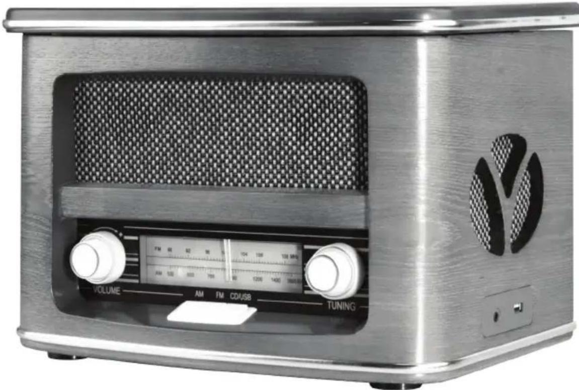 Orava RR-51 - Retro rádio s CD/MP3 prehrávačom a USB konektorom - 1