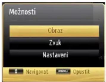 SHARP LC-32LE351E-WH - Použití tlačítka MENU v režimu prohlížeče médií - 1