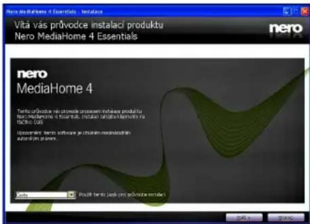 SHARP LC-32LE351E-WH - Pro instalaci Nero Media Home následujte tyto kroky: - 2