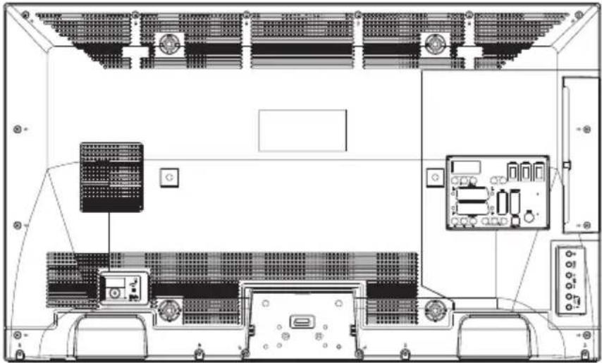 SHARP LC-32LE351E-WH - Монтиране на стойката - 1