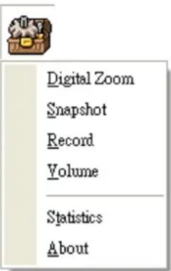 Digital Zoom Snapshot Record Volume Statistics About