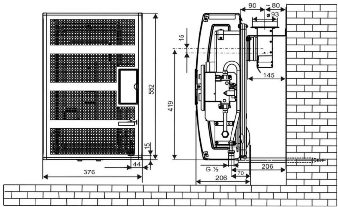 552 15 419 376 44 15 90 80 93 145 G ½ 70 206 206
