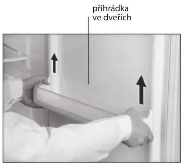 přihrádka ve dveřích