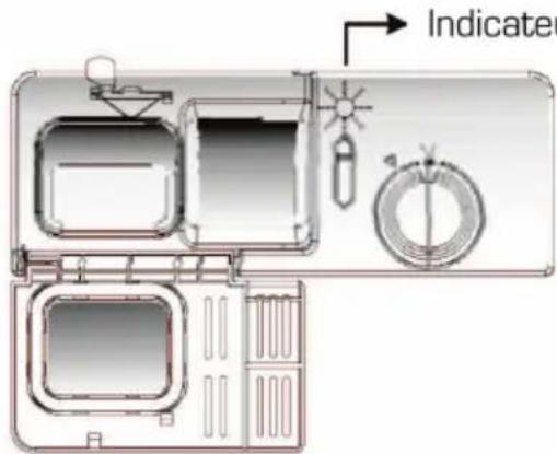 Essentiel B ELV 454 - - Quand remplir le distributeur de liquide de rinçage - 1