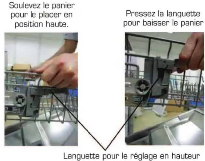 Essentiel B ELV 454 - - Ajuster le panier supérieur - 1
