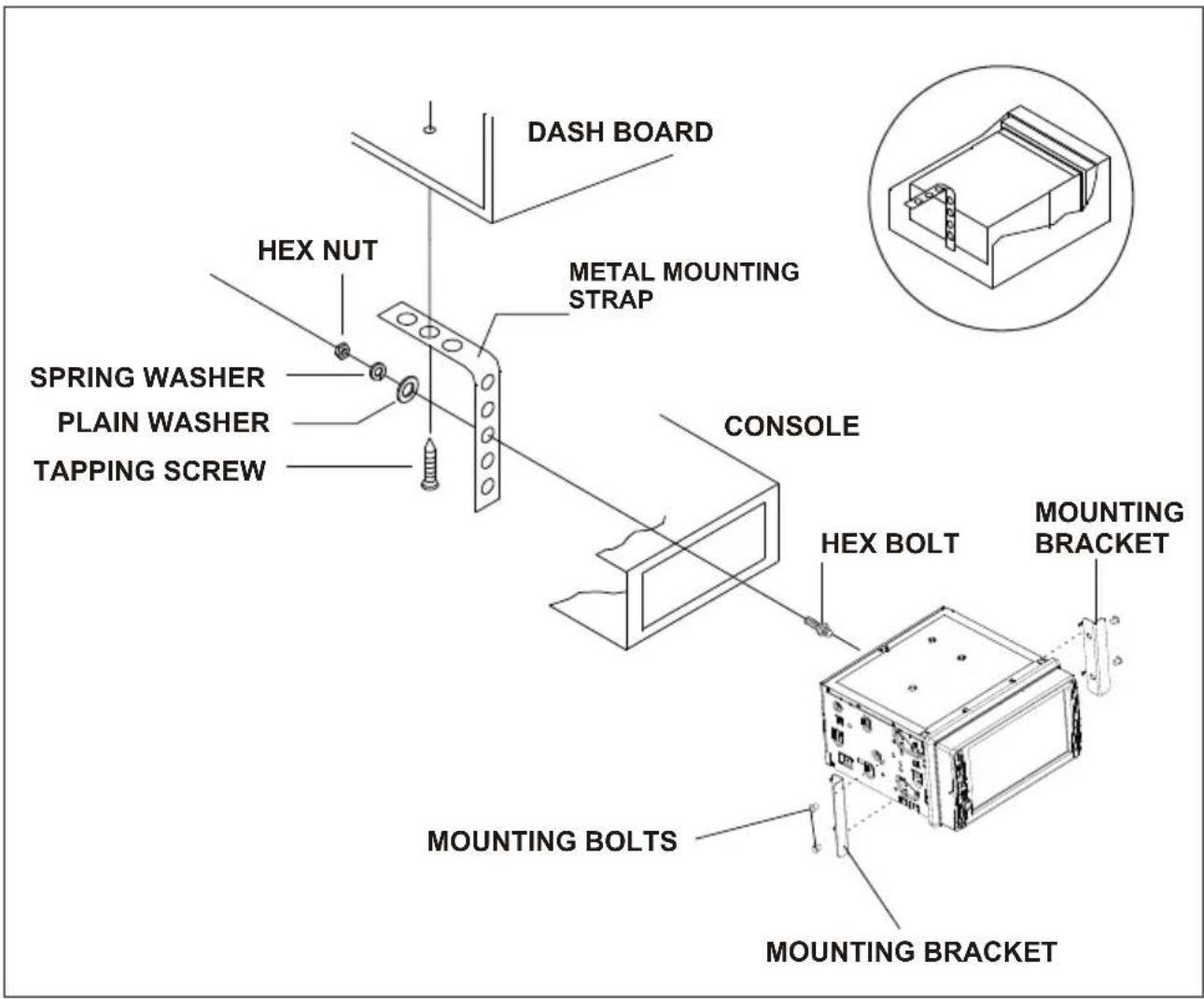 Xomax XM-2VRSU6201BT - DIN FRONT/REAR-MOUNT - 1