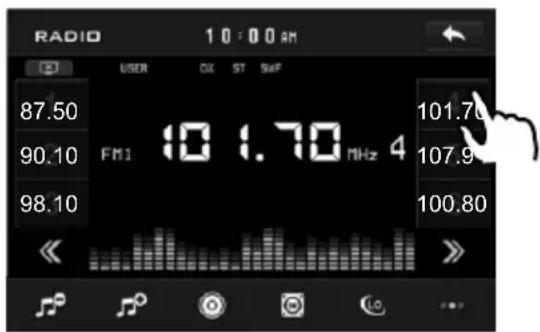 Xomax XM-2VRSU6201BT - Storing and Listening to a Memory Station - 1