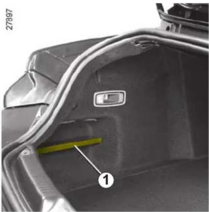 RENAULT Laguna (2008) - ODKLADACIE PRIESTORY/USPORIADANIE BATOŽINOVÉHO PRIESTORU - 1