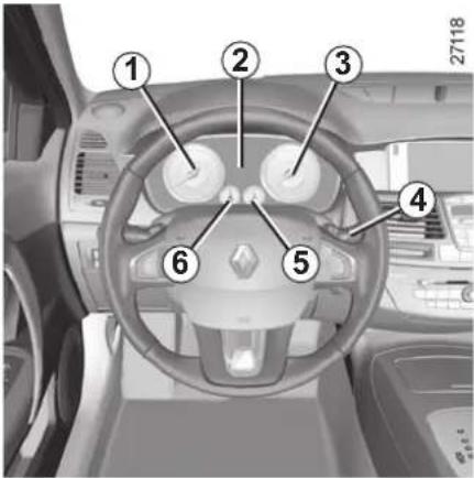 RENAULT Laguna (2008) - PRÍSTROJOVÁ DOSKA: displeje a ukazovatele - 1