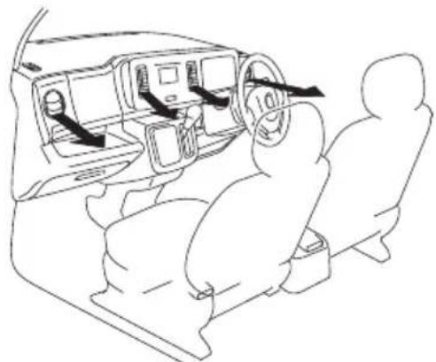 NISSAN Moco (2015) - 吹出し口切替えダイヤル - 3