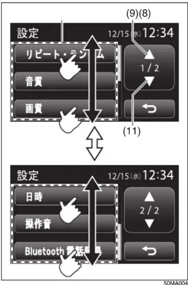 NISSAN Moco (2015) - ページを切り替えるには - 1