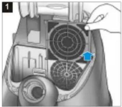 PANASONIC MC-E9003 - D-2) Starostlivost' o filtre - 1