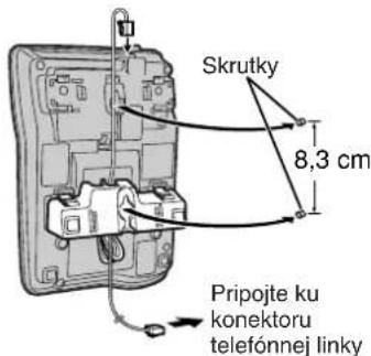 Skrutky 8,3 cm Pripojte ku konektoru telefónnej linky