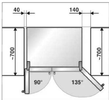 40 140 ~700 ~700 90° 135°