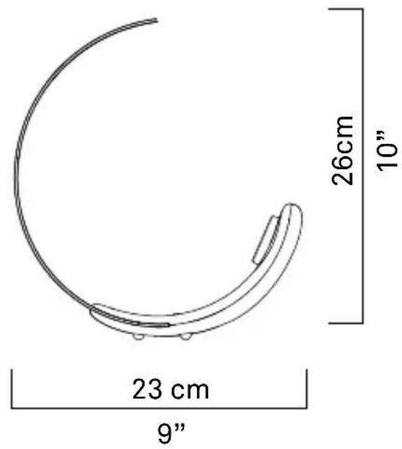 23 cm 9" 26cm 10"