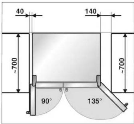 40 140 ~700 ~700 90° 135°