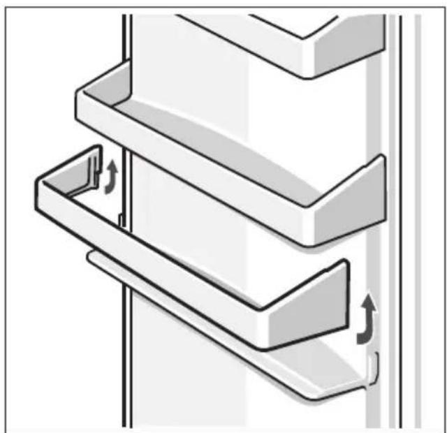 Diagram of a multi-level mechanical or architectural component with directional arrows indicating movement or force (no text or symbols present)